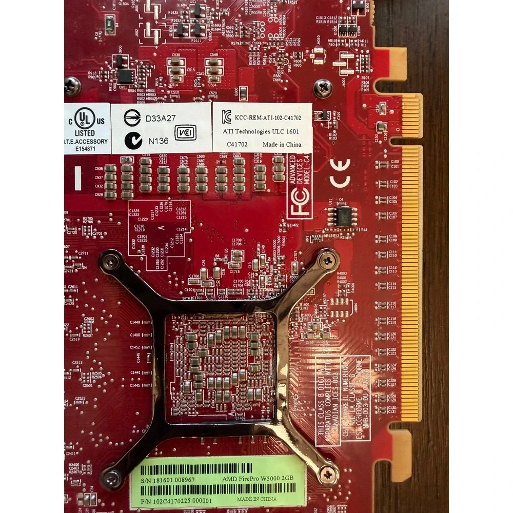 AMD FirePro W5000 2GB GDDR5 Workstation Graphics Card GPU 102C4170225 DVI DP